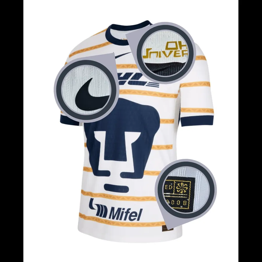 Jersey Pumas Unam Visitante 2526 Version Jugador Premium